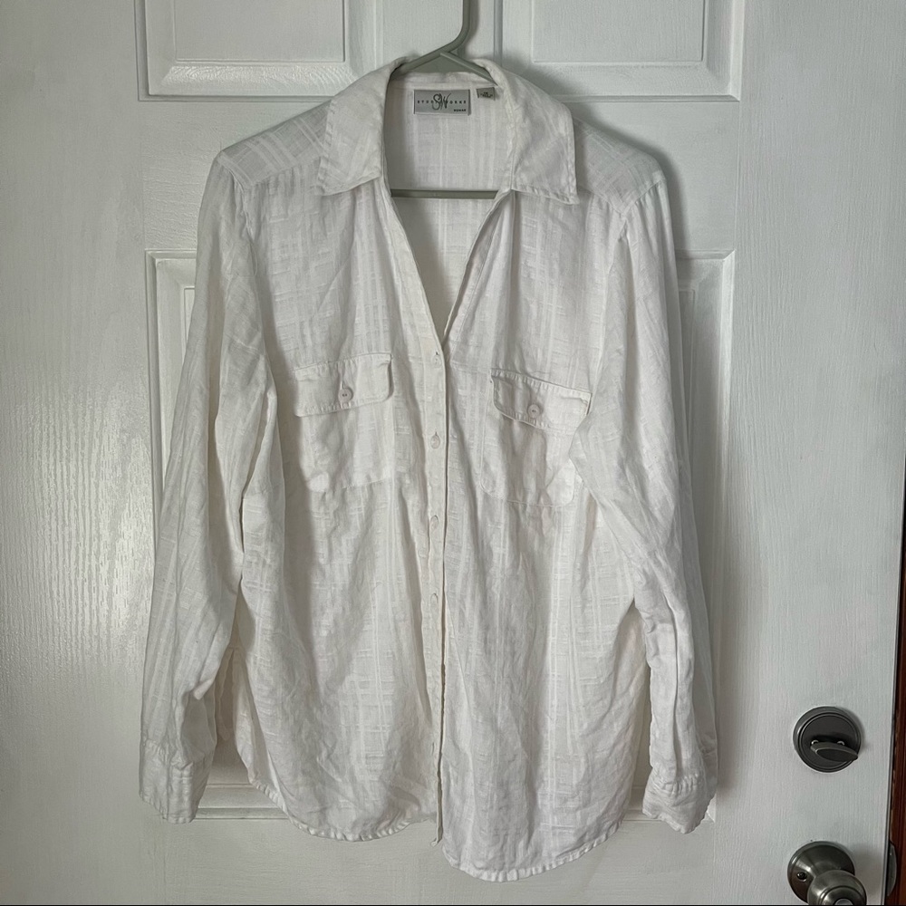 Studio Works 100% Linen Shirt 1x